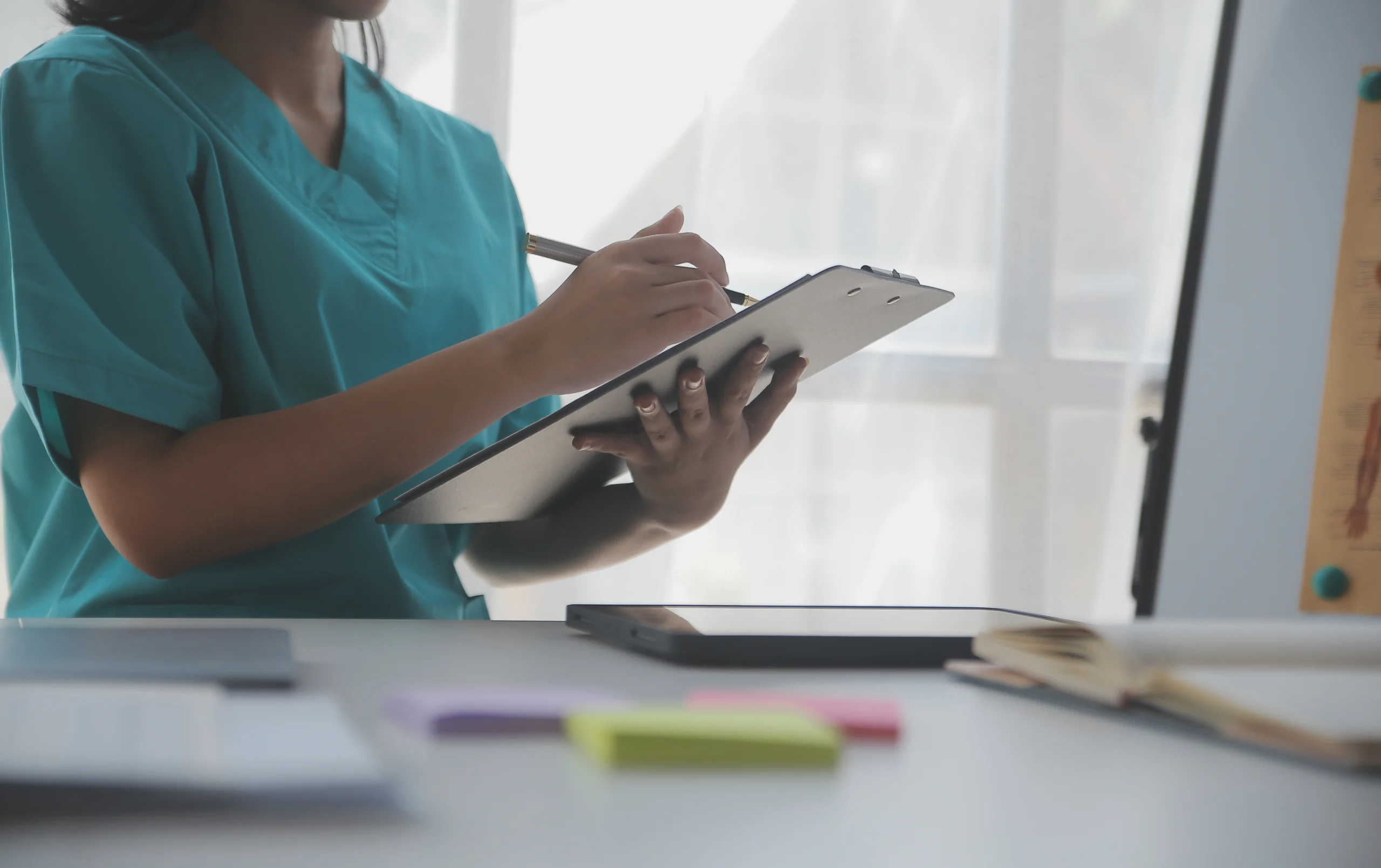 team-doctors-businesswoman-having-meeting-medical-office