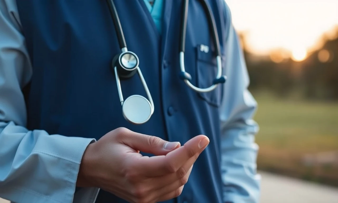 Médico analisando documentos financeiros sobre o abatimento de 1 por cento do FIES