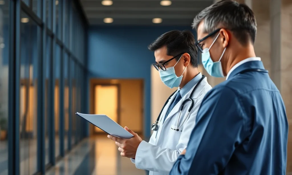 Médico analisando documento para elaboração de defesa em sindicância no CRM