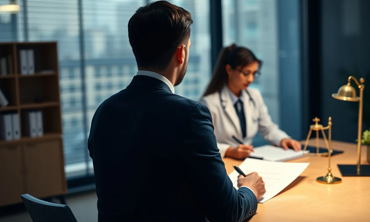 Pessoas analisando contrato relativo ao direito de preferência do inquilino na compra do imóvel