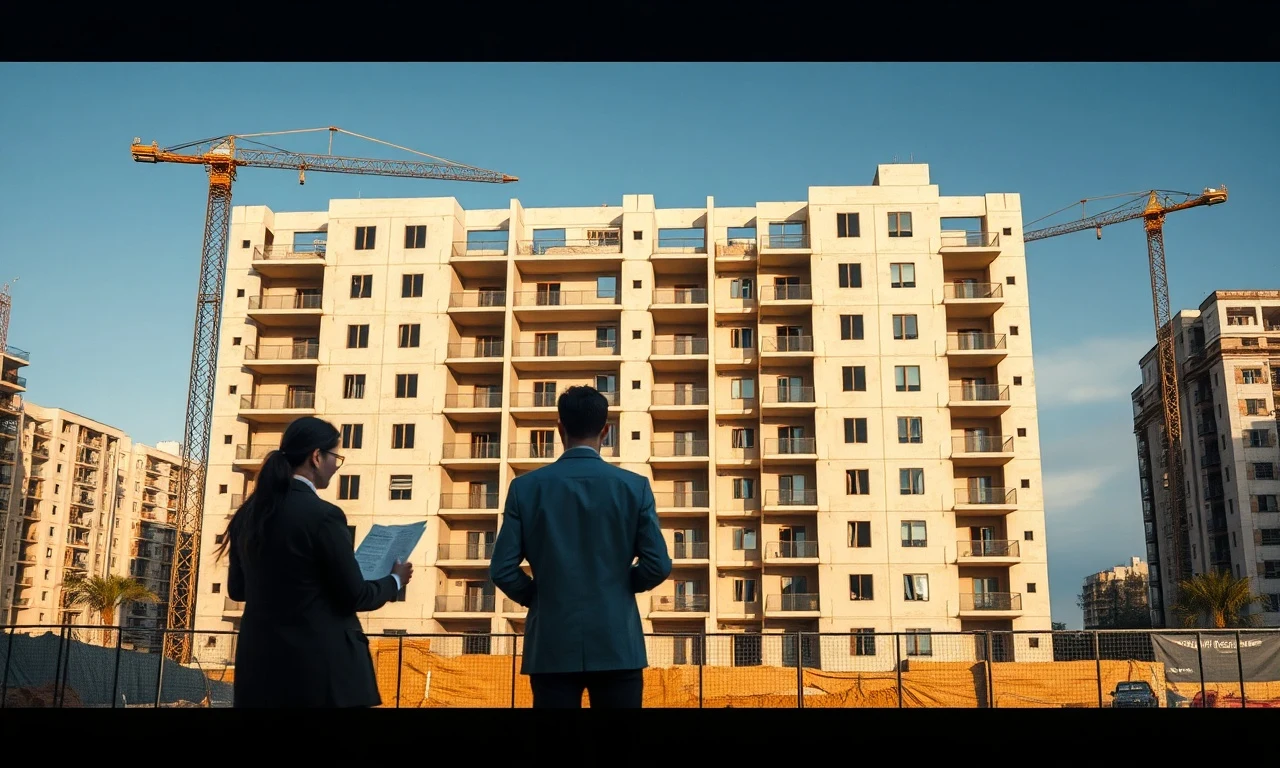 Comprador de imóvel analisando documentos para distrato imobiliário por atraso na entrega da obra